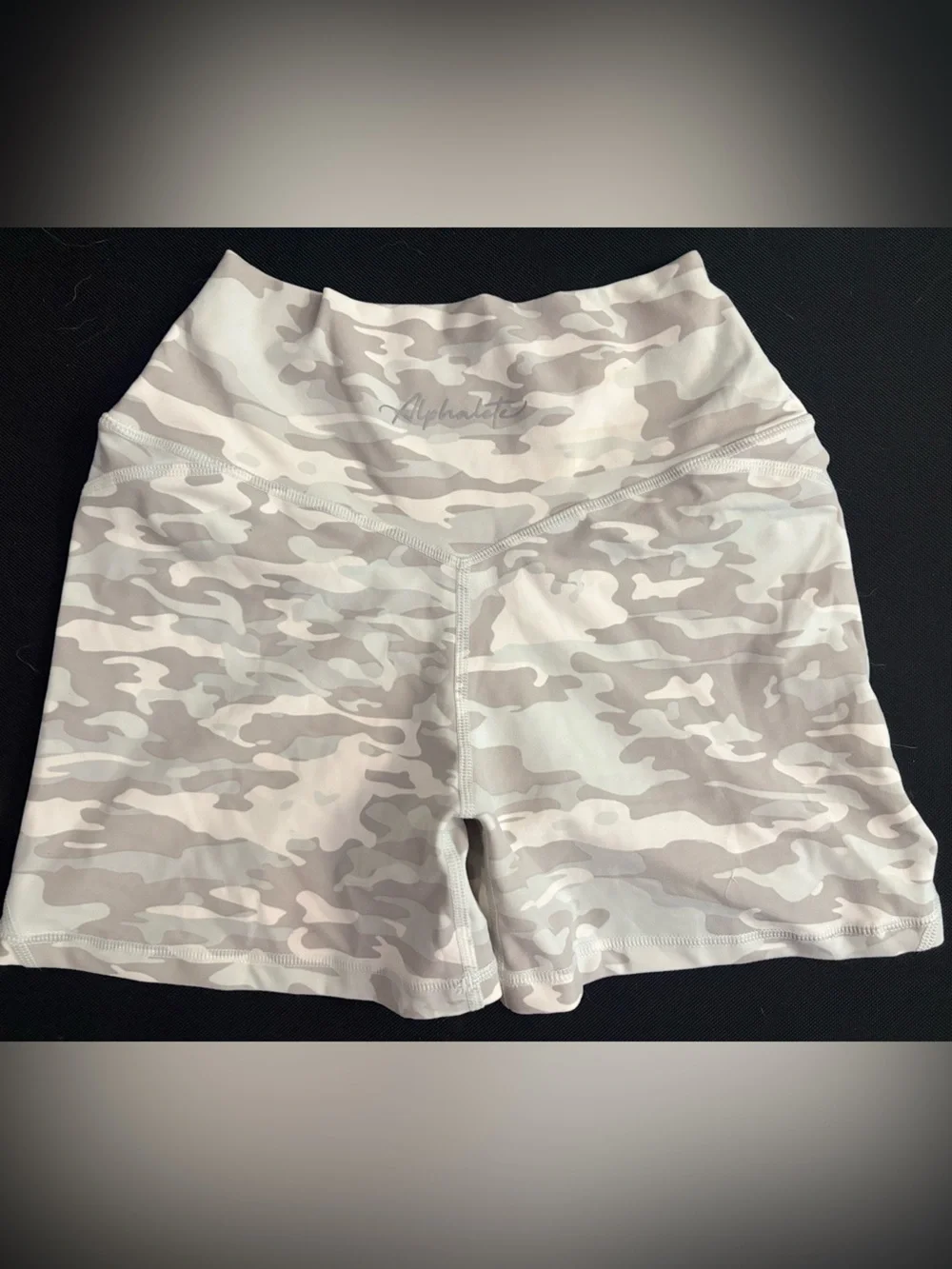 Alphalete White Camo Workout Shorts